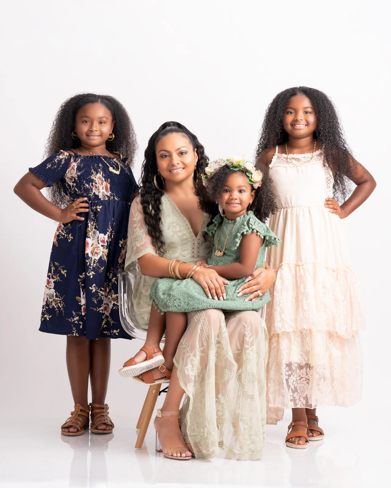 Tampa studio family portrait session